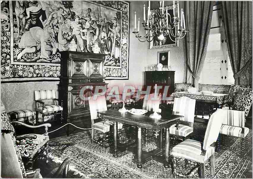 CPM Sermentizon P de D Chateau d'Aulteribe Salle a Manger 