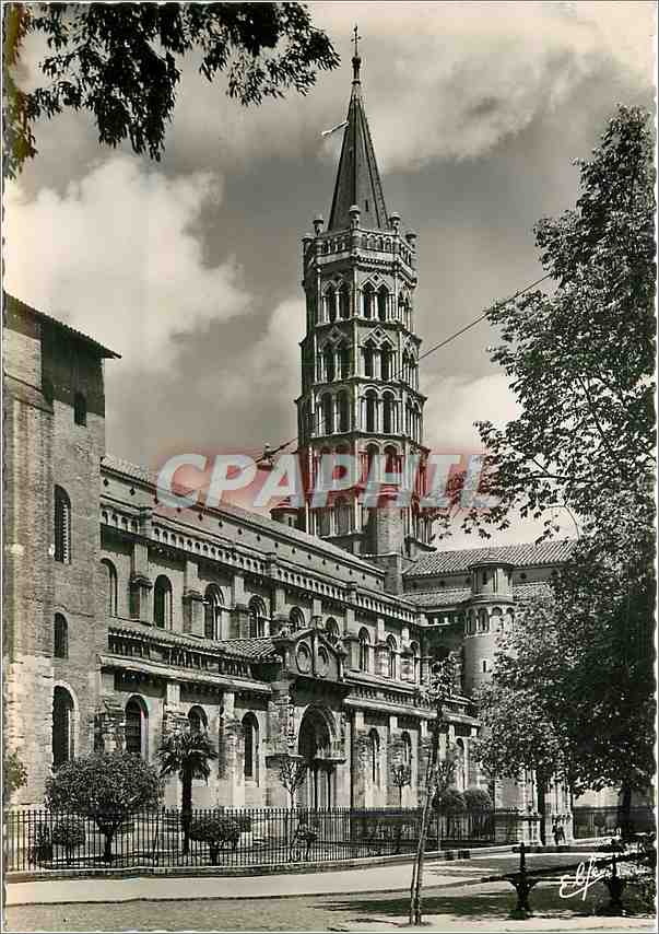 CPM Toulouse Clocher de la Basilique St Sernin 