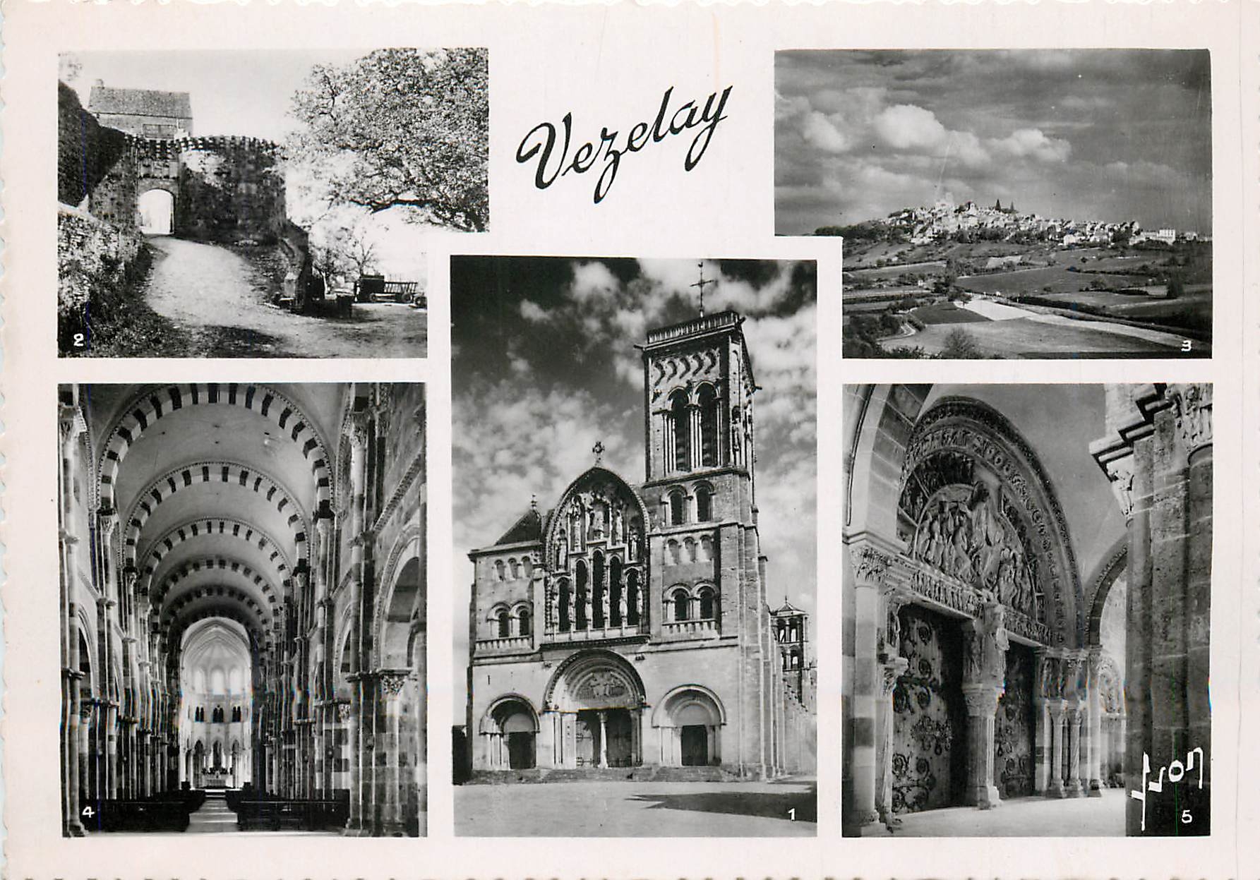 CPM Vezelay Yonne Facade de la Basilique de la Madeleine La Porte Neuve Vue generale 