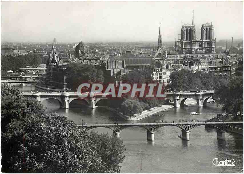CPM Paris La Pointe de la Cite et les Ponts 