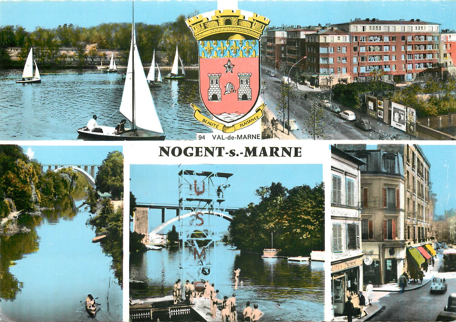 CPM Nogent sur Marne Val de Marne La Piscine Grande Rue 