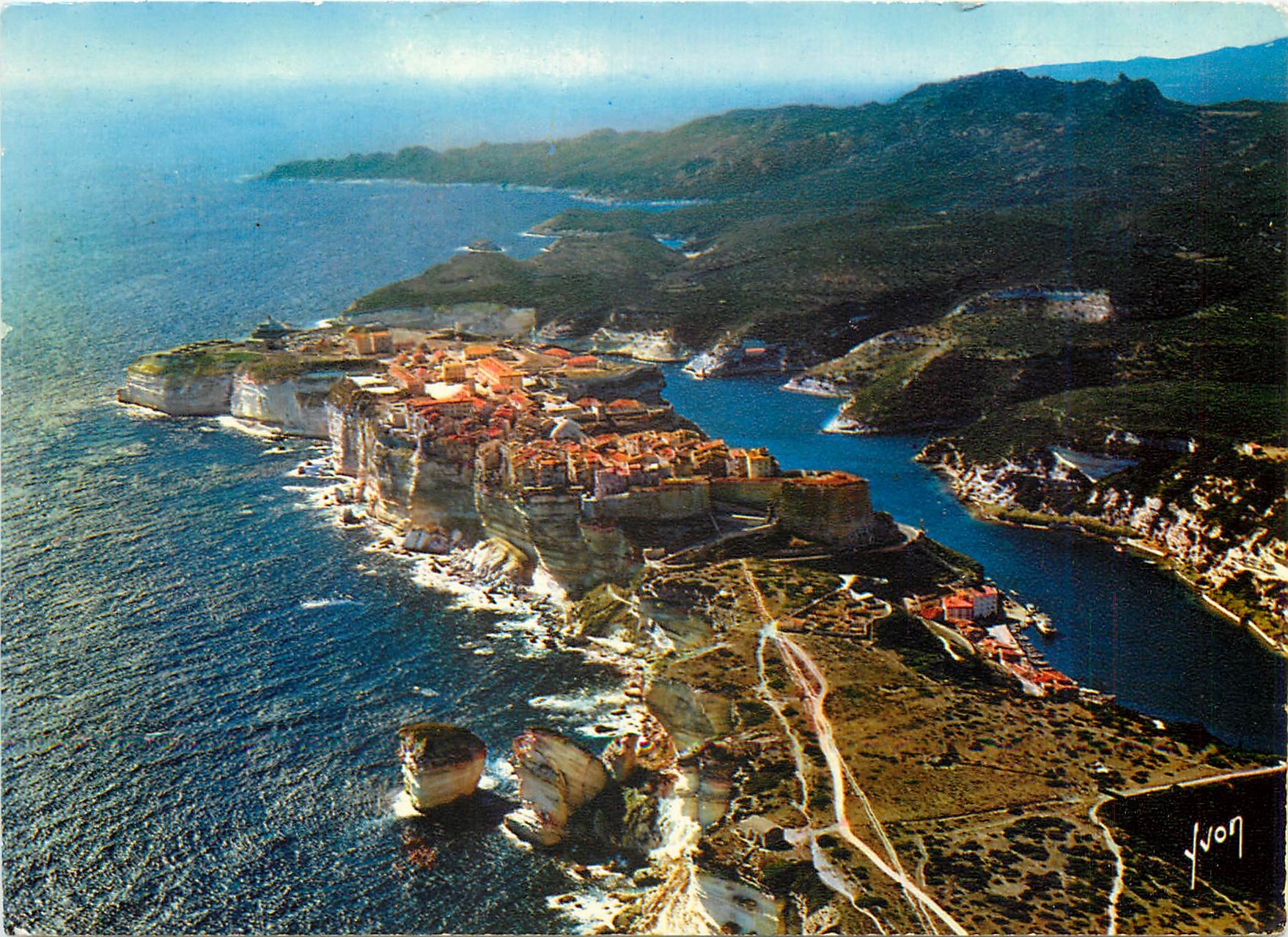 CPM Bonifacio Sur les Falaises a l'extreme sud de la Corse 
