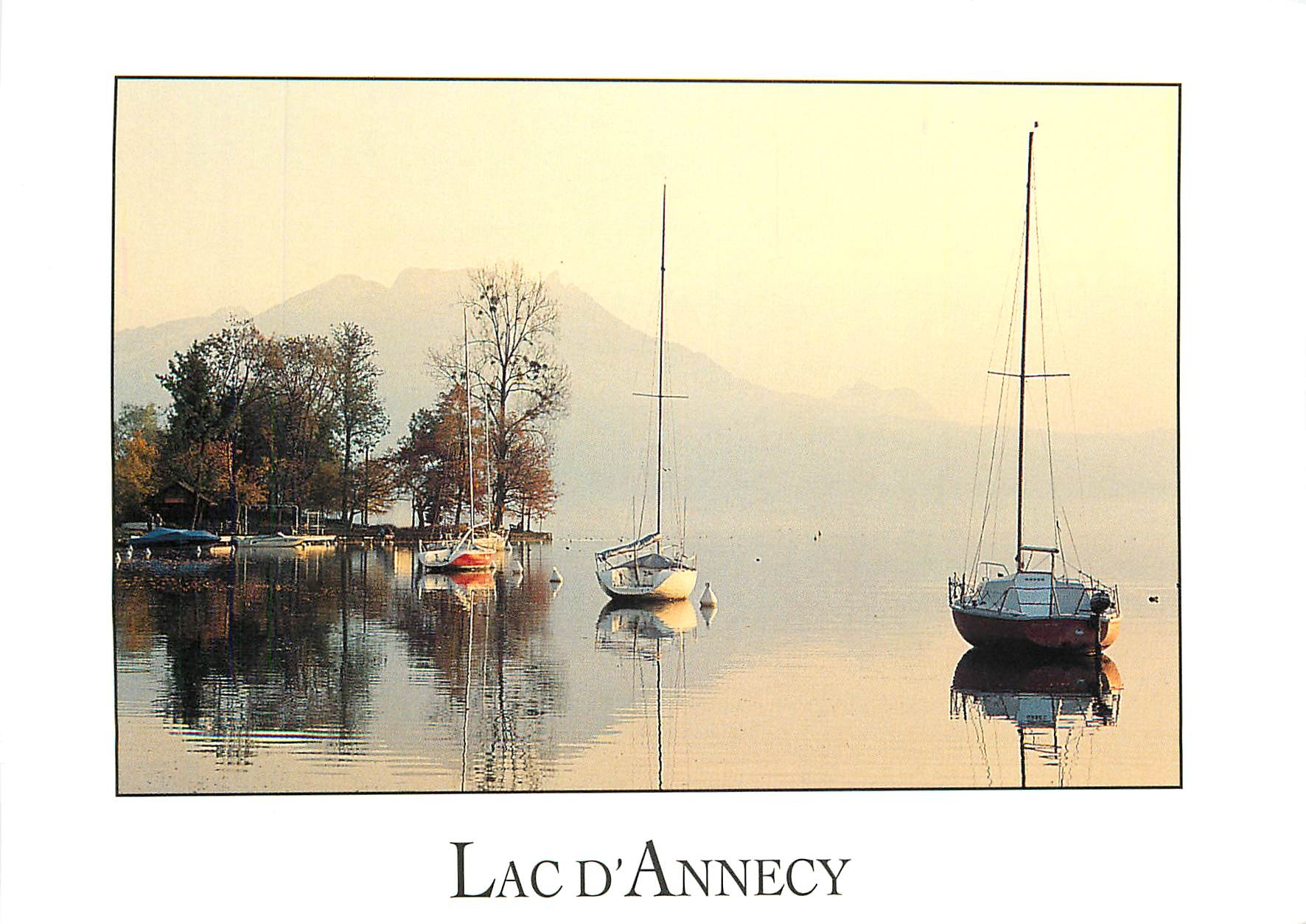 Lac d'Annecy — vue du port de Veyrier — éditeur : Imprimerie Bonnel