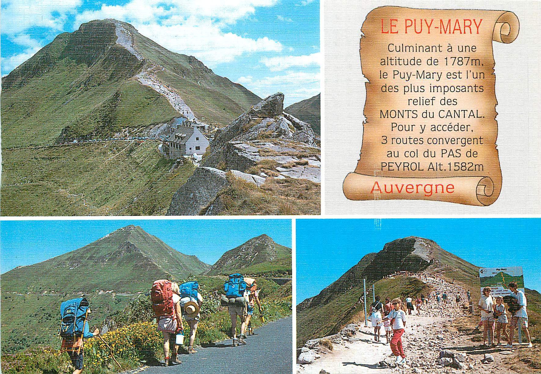 CPM Sur les Monts du Cantal Auvergne Le massif montagneux de Puy Mary 