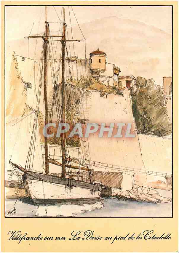 CPM Villefranche sur Mer La Darse au pied de la Citadelle 