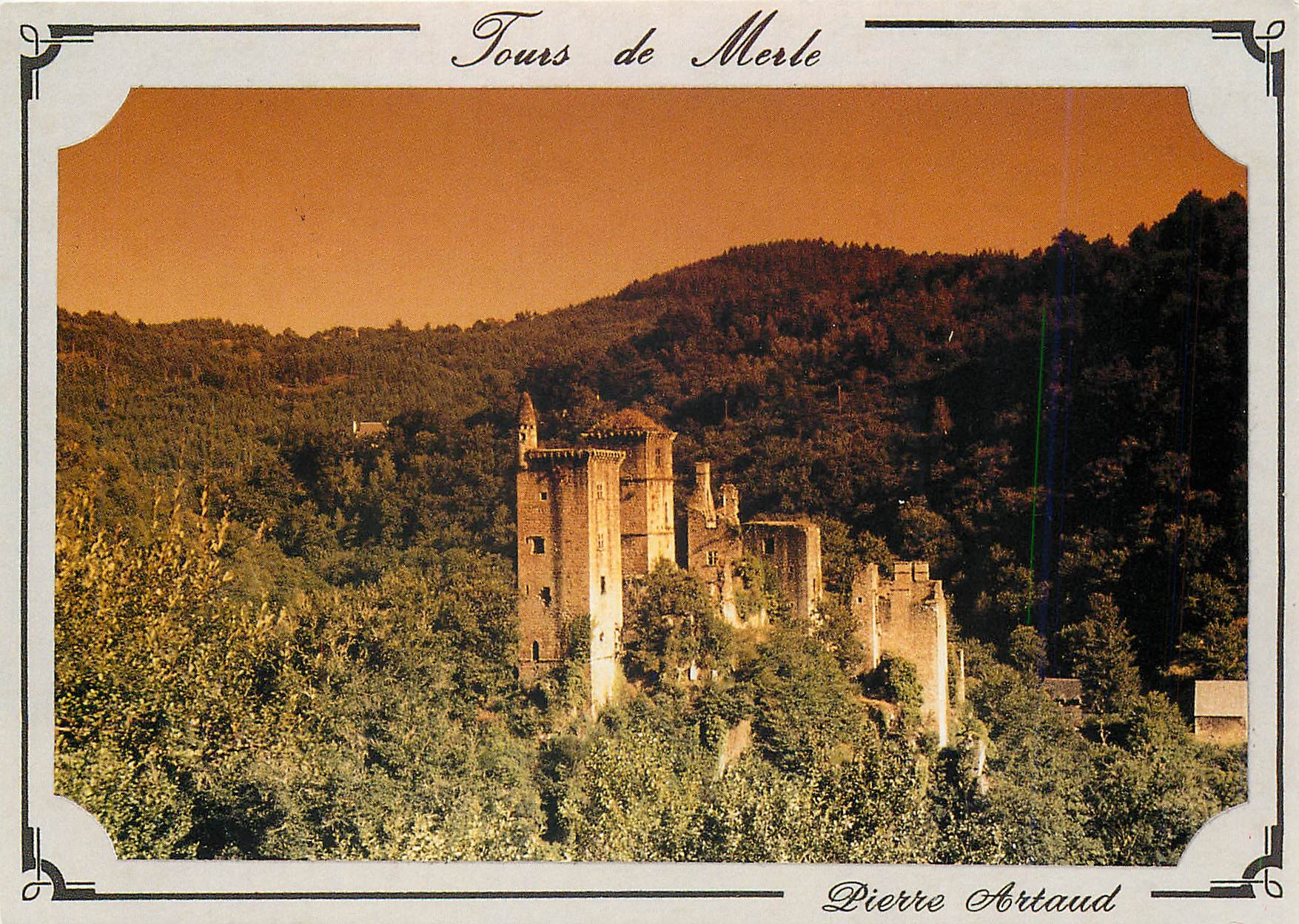 CPM Tours de Merle Correze Elles se dressent sur la crete d'un promontoire 