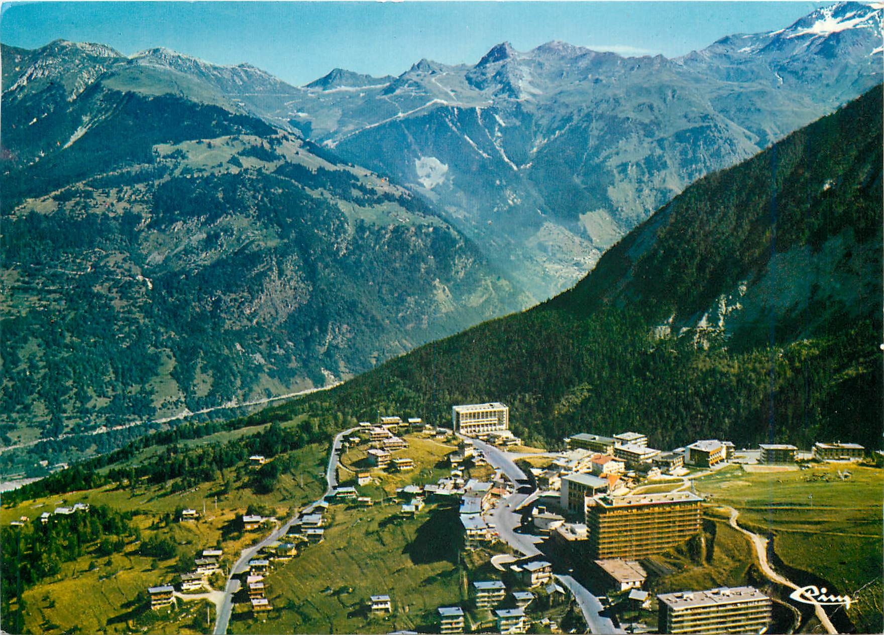 CPM Courchevel Savoie Vue partielle aerienne de la station 