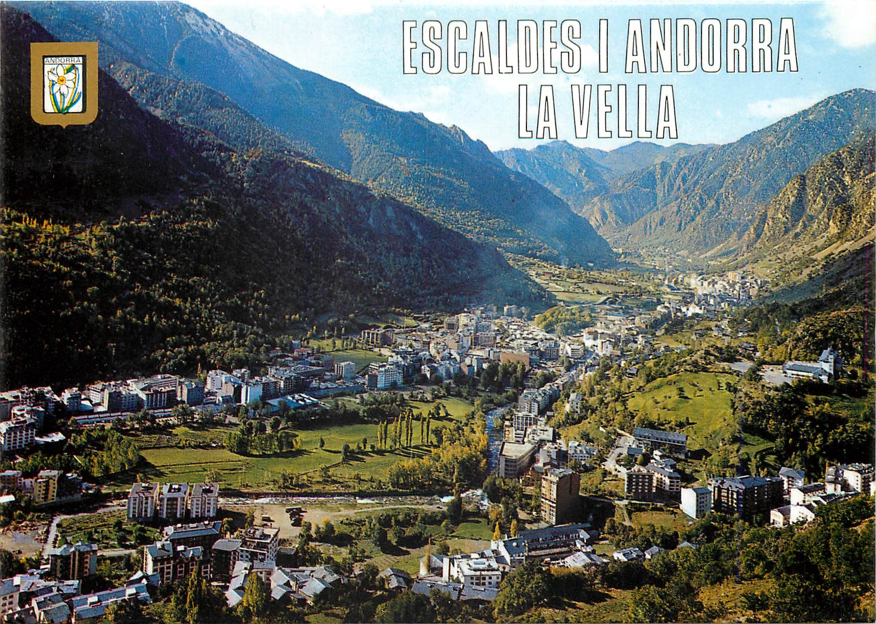 CPM Valls d'Andorra Escaldes Vue generale 