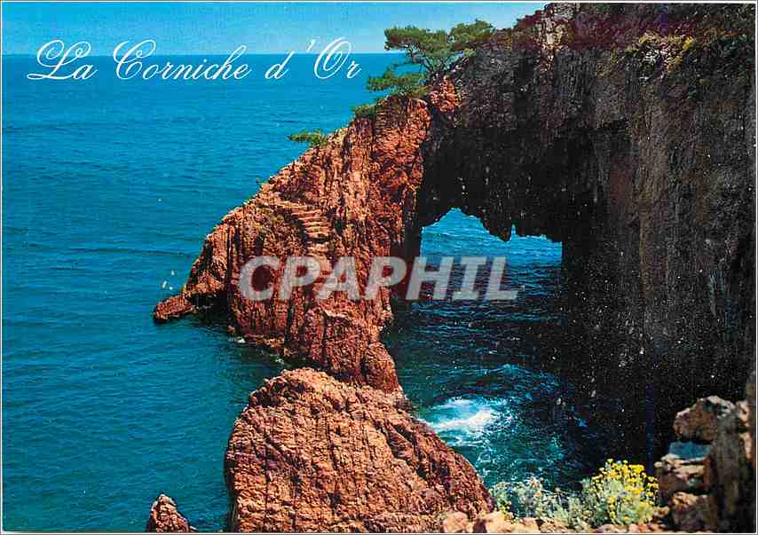 CPM Cote d'Azur French Riviera Route de la Corniche d'Or L'Esterel Pointe et voute de l'Aiguille 
