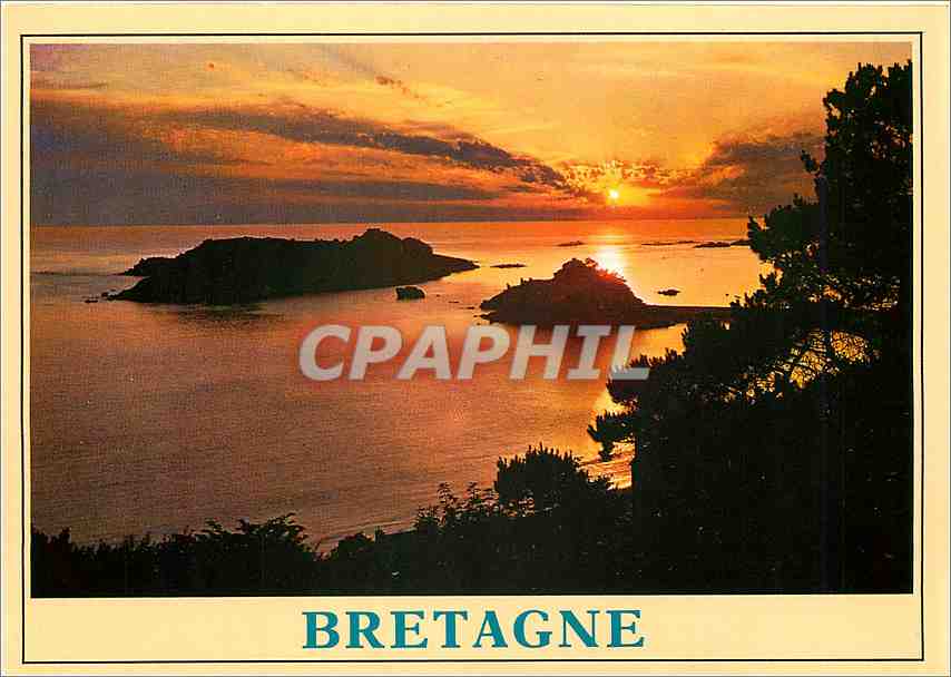 CPM Couleurs de Bretagne Derniers reflets sur le cote bretonne 