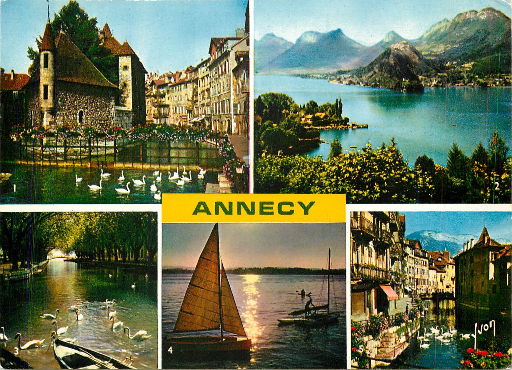 Annecy — vue panoramique et scènes locales — Éditions Jean-Jaurès