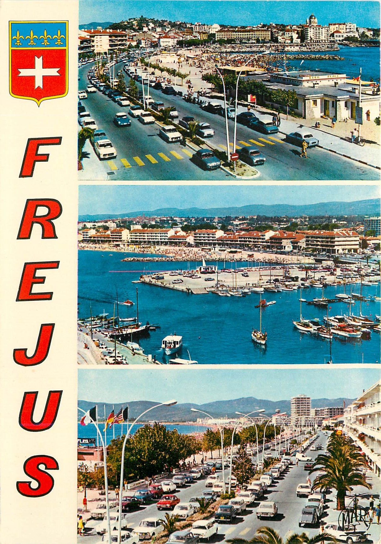 CPM La Cote d'Azur Frejus La Plage et le Boulevard de la Liberation 