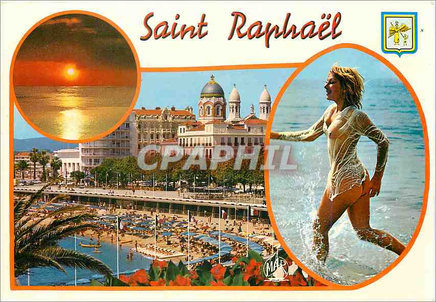CPM La Cote d'Azur Souvenir de Saint Raphael Var 