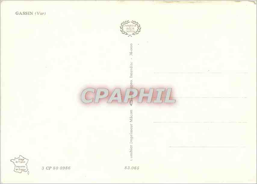 CPM Gassin Var  — Rückseite