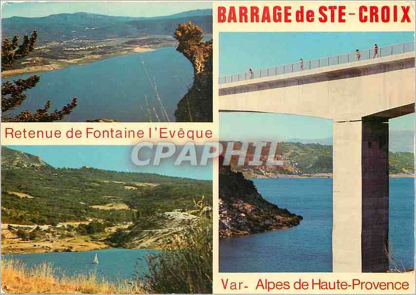 CPM Barrage de Sainte Croix Alpes de Haute Provence Var 