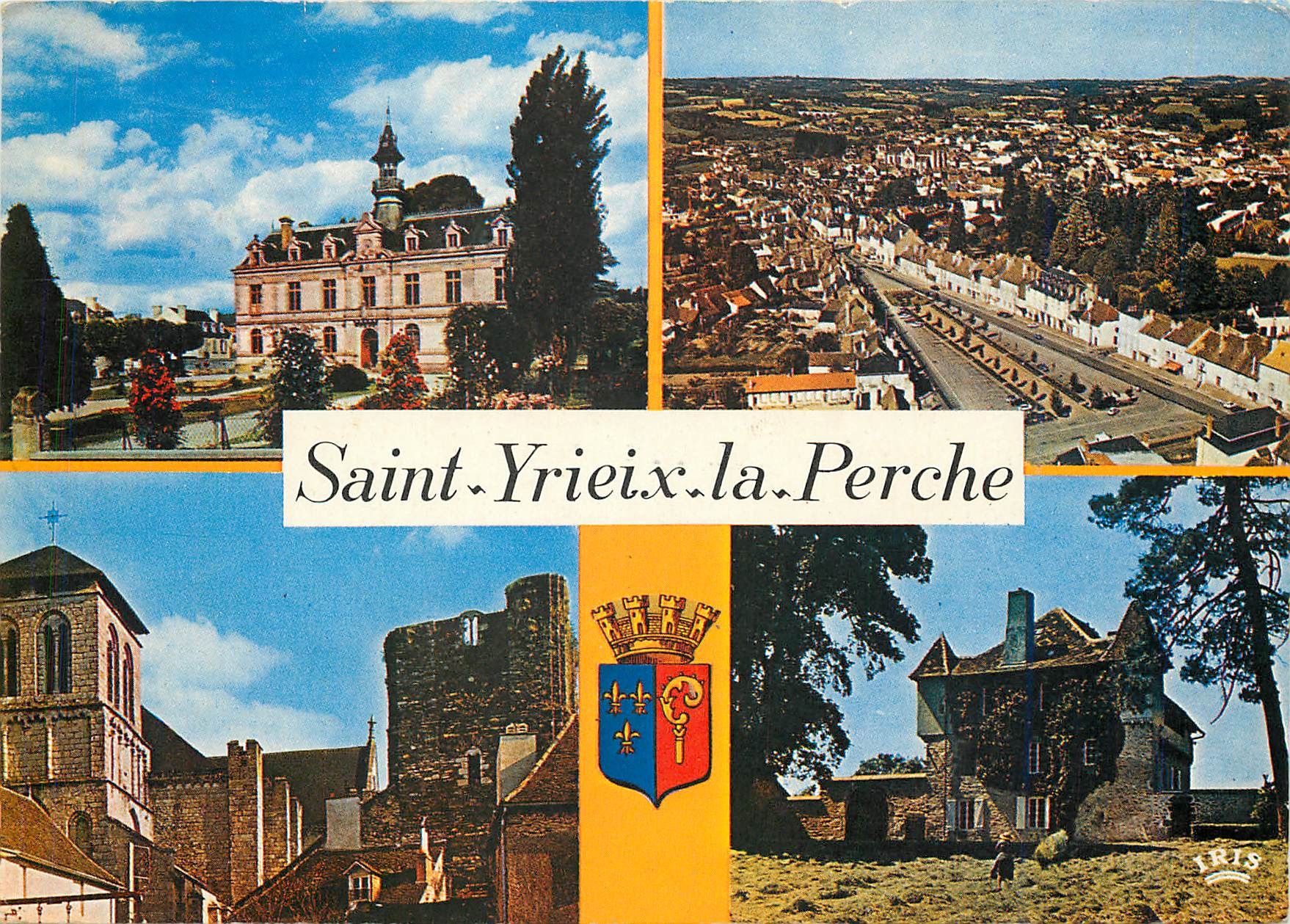 CPM Saint Yrieix la Perche Haute Vienne L'Hotel de Ville Vue generale 