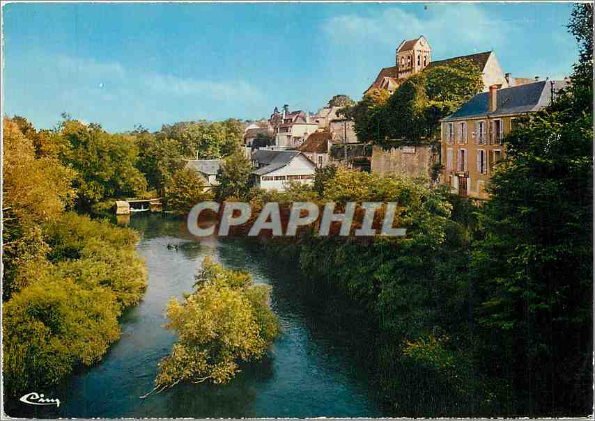 CPM La Roche Posay Vienne Vallee de la Creuse le vieux moulin l'eglise fortifee le Val de Creuse 