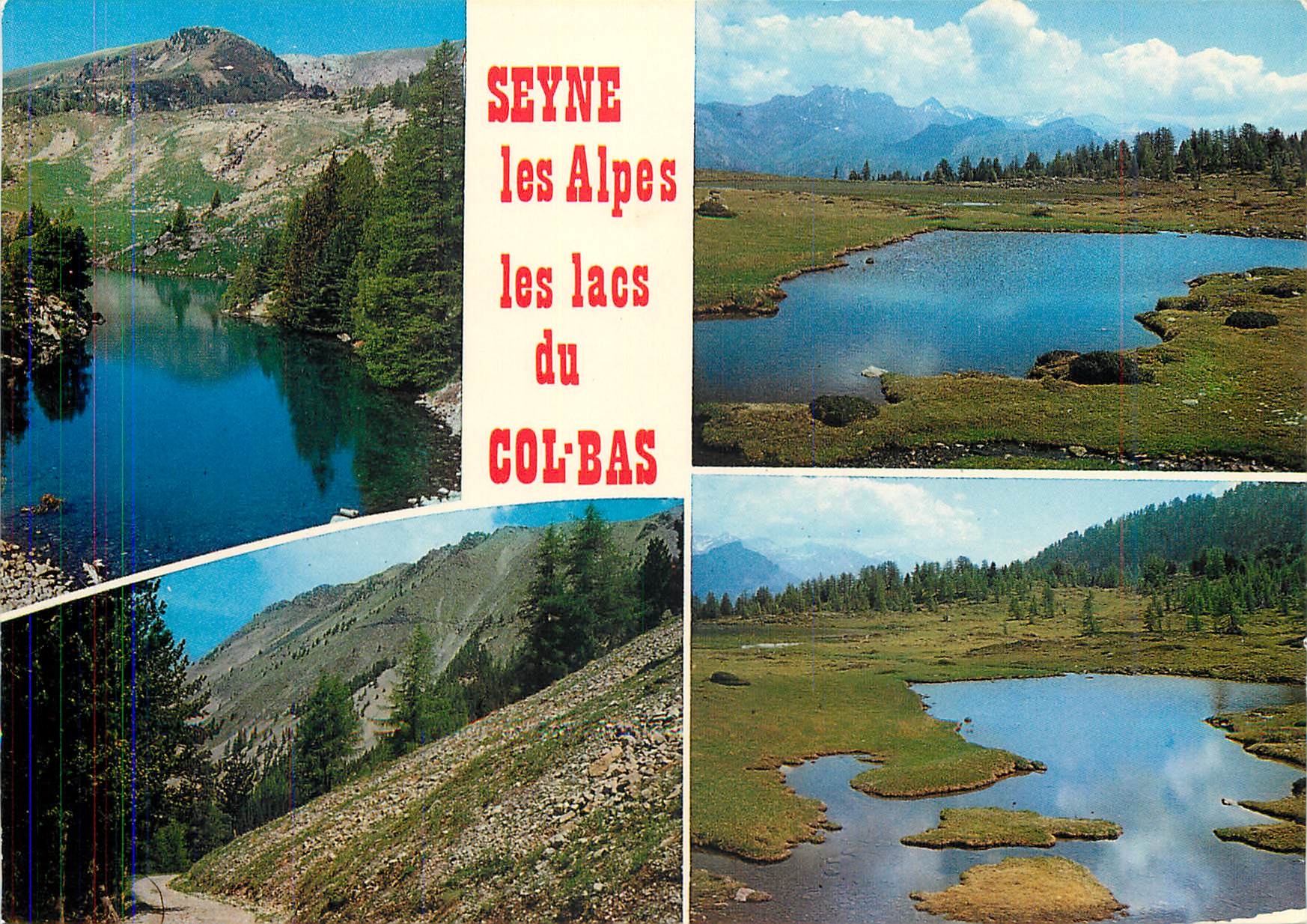 CPM Seyne les Alpes Alpes de Haute Provence Les lacs du Col Bas 