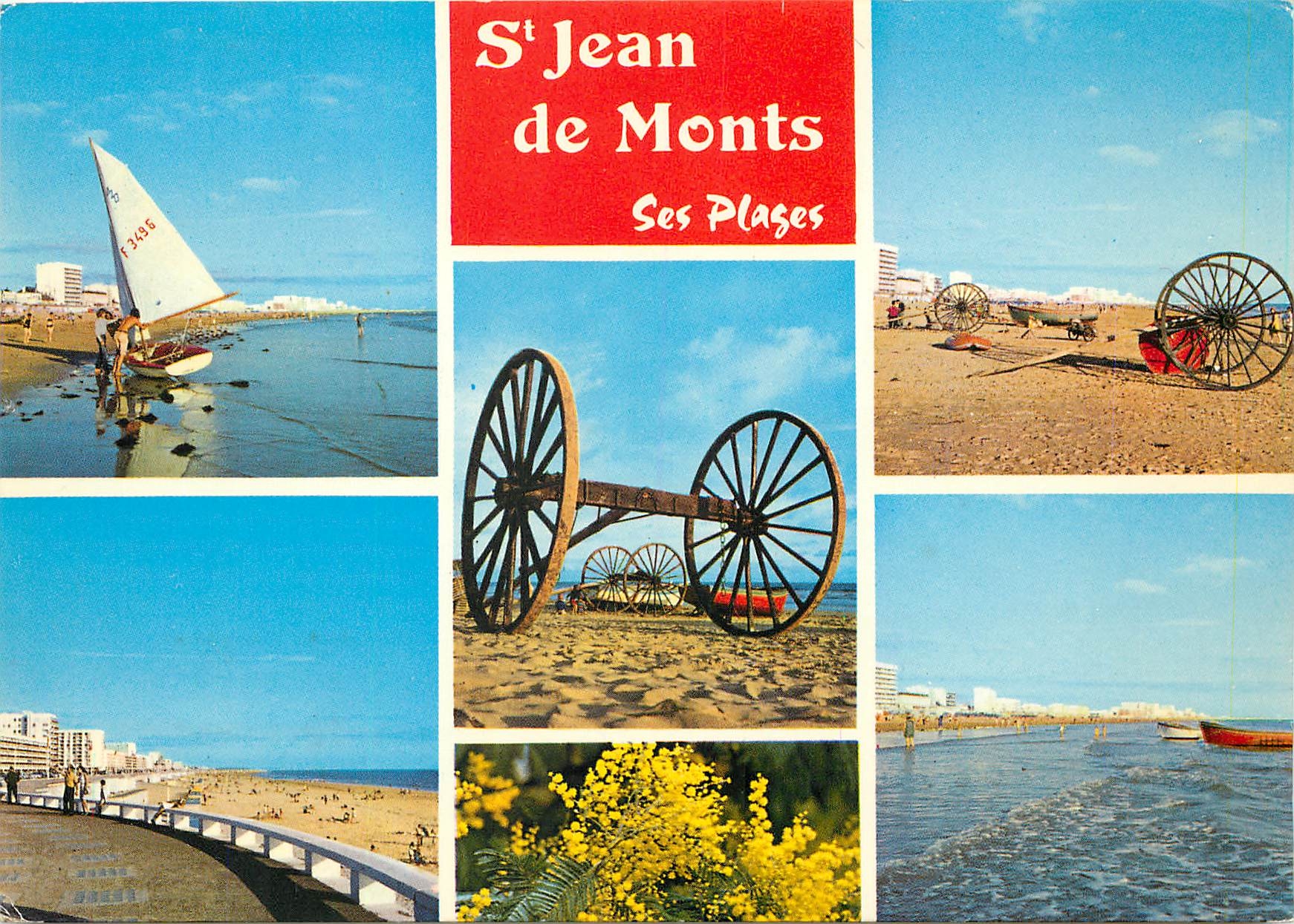 CPM St Jean de Monts Vue sur les plages 