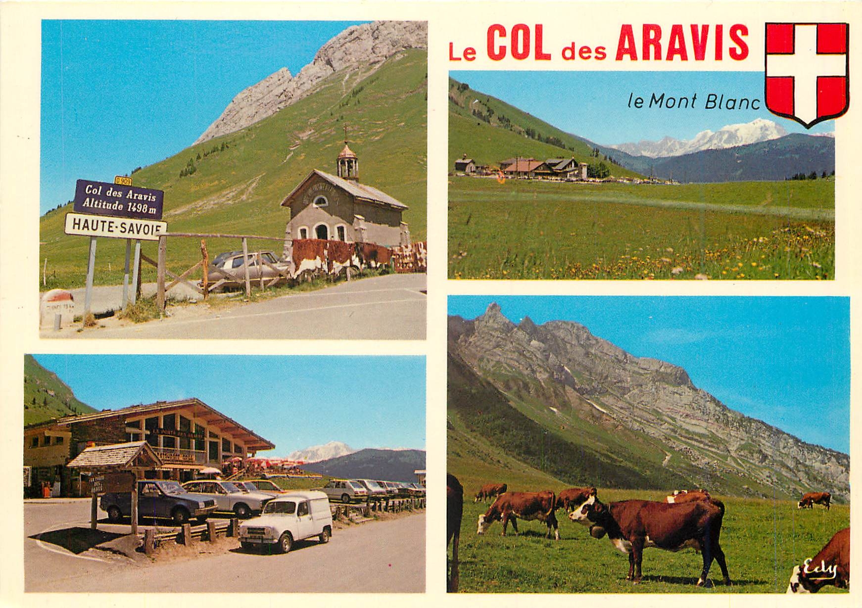 Le COL des ARAVIS — Haute-Savoie, altitude 1498 m — Éditeur EDY, n° 74/122-S