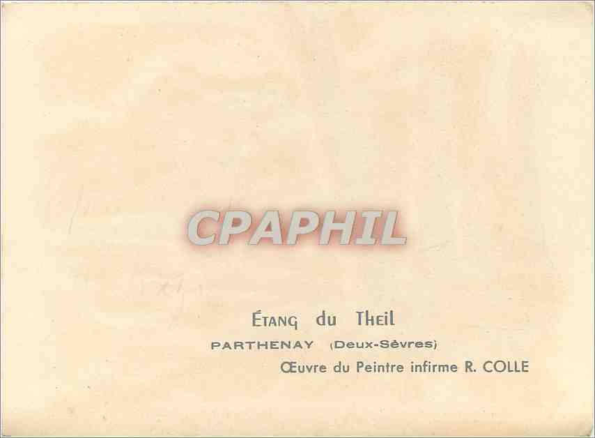 CPM Etang du Theil Parthenay Deux Sevres  — Rückseite