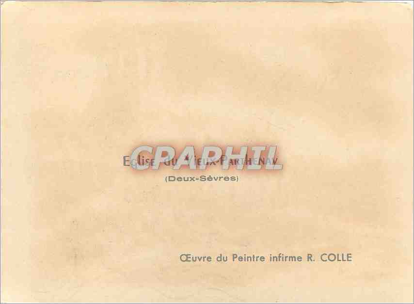 CPM Eglise du Vieux Parthenay Deux Sevres  — Rückseite