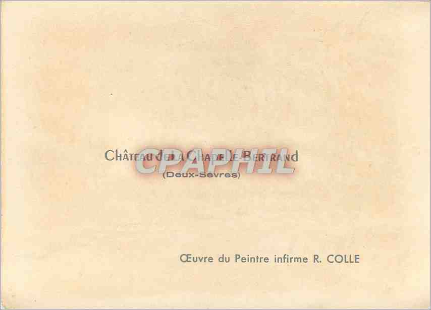 CPM Chateau de la Chapelle Bertrand Deux Sevres  — Rückseite