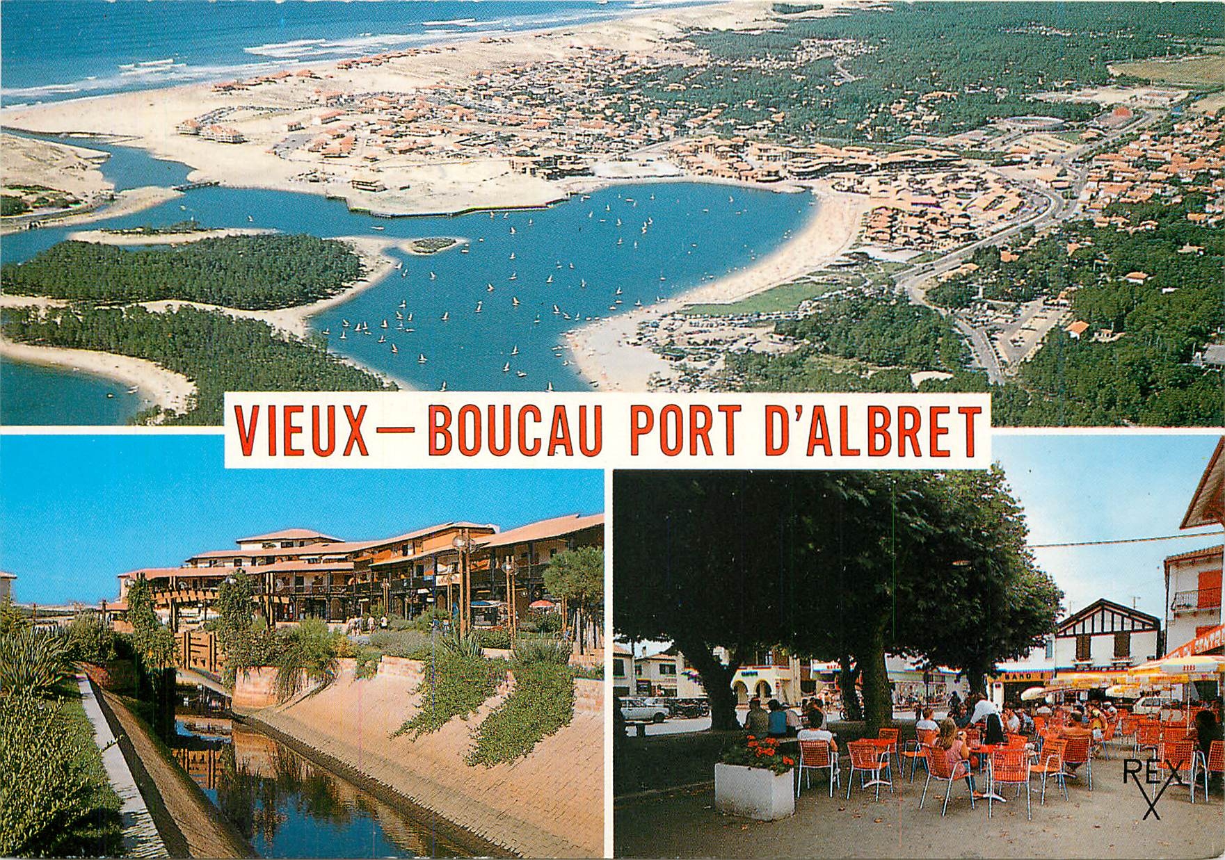CPM Vieux Boucau Landes Le lac Marin de Port d'Albret Le Mail 