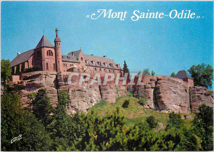 CPM Mont Sainte Odile C'est en ce Haut Lieu 