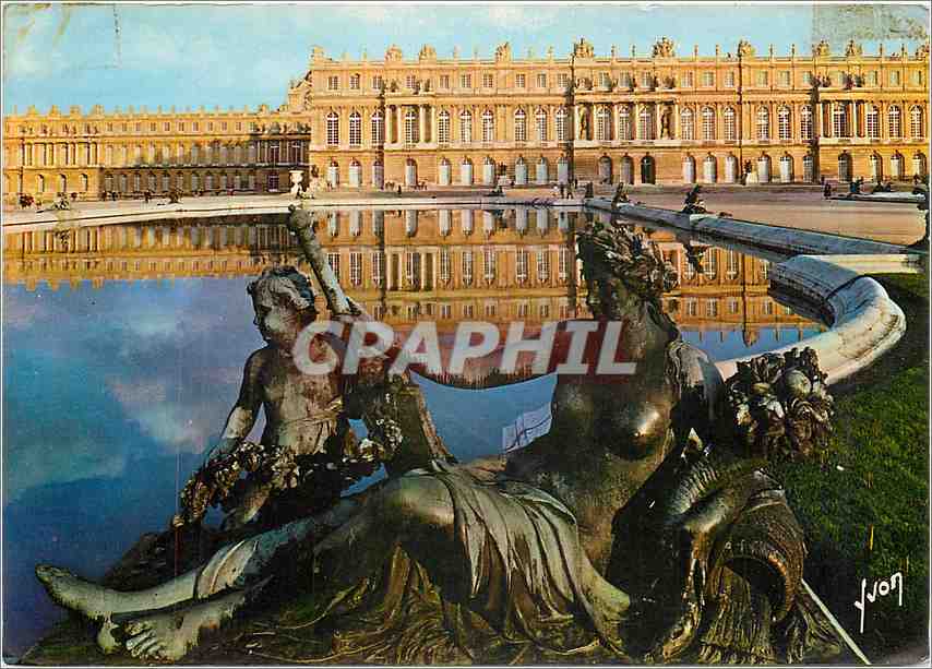 Château de Versailles — Les Parterres d'eau et le Château — Yvlon, éditeur