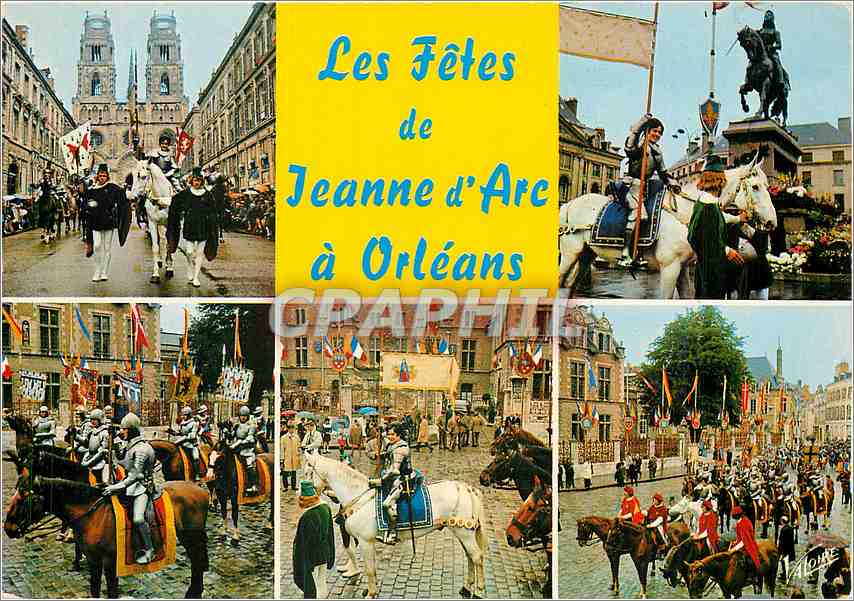 CPM Orleans Loiret Commemoration de la fete de Jeanne d'Arc 