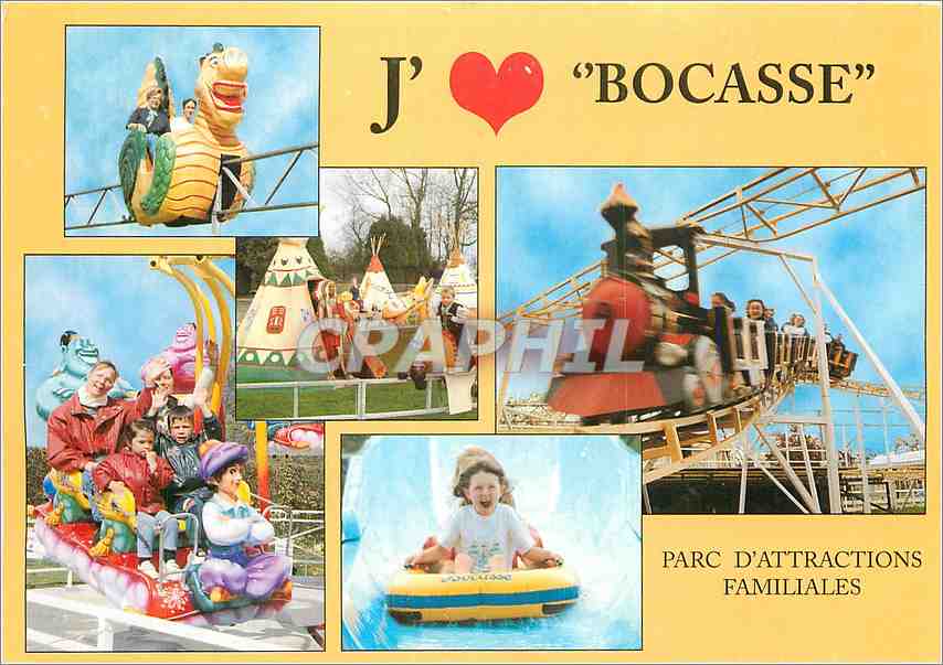 CPM Bocasse des Parcs d'Attractions en Normandie 