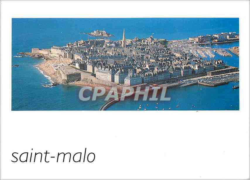 Saint-Malo — vue aérienne — Couleurs de Bretagne, n°2116