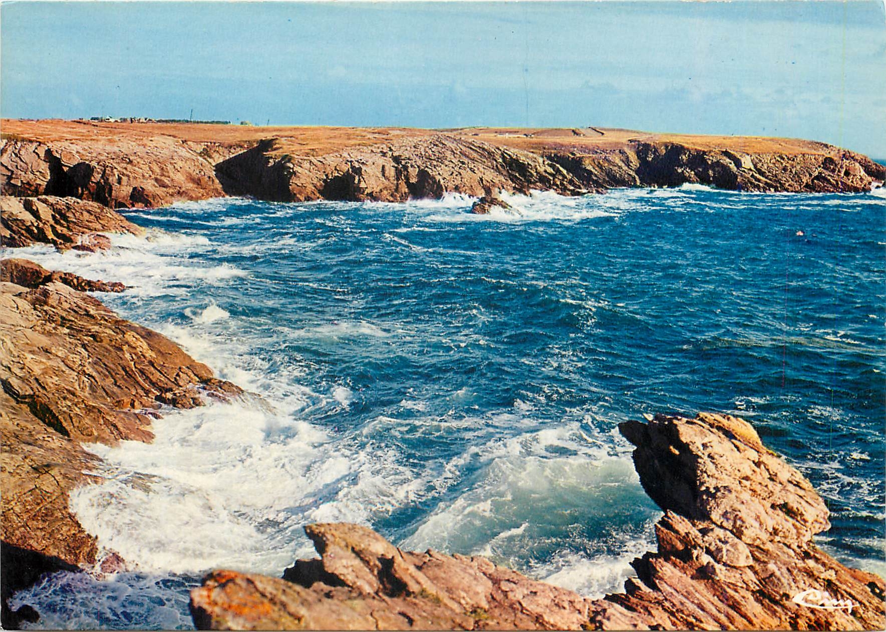 CPM Presqu'ile de Quiberon Morbihan Effet de vagues sur la Cote Sauvage 