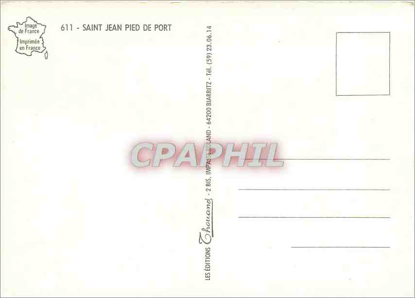 CPM St Jean Pied de Port  — Rückseite
