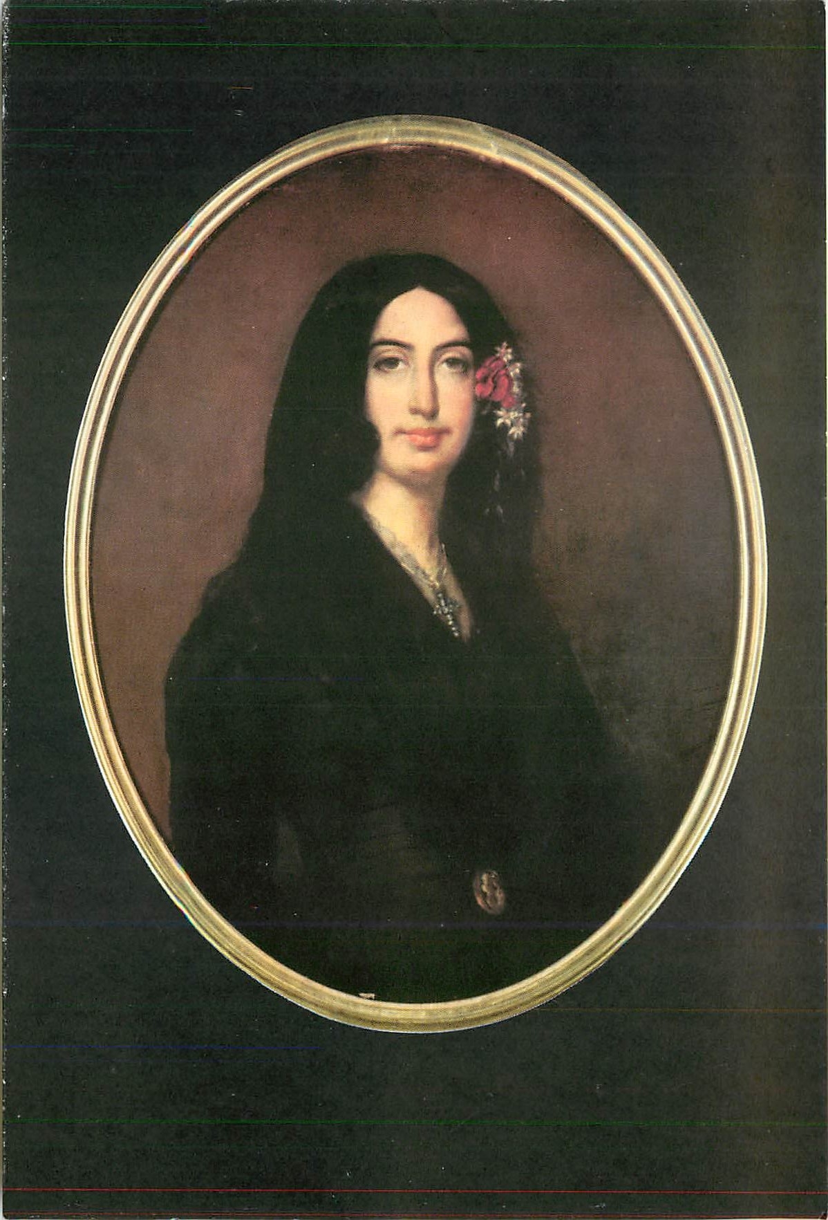 CPM Chateau de Nohant Portrait de Georges Sand d'apres Carpentier 