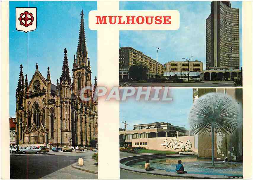 Mulhouse — Église Saint-Étienne et Place de l'Europe — Éditions des Romains