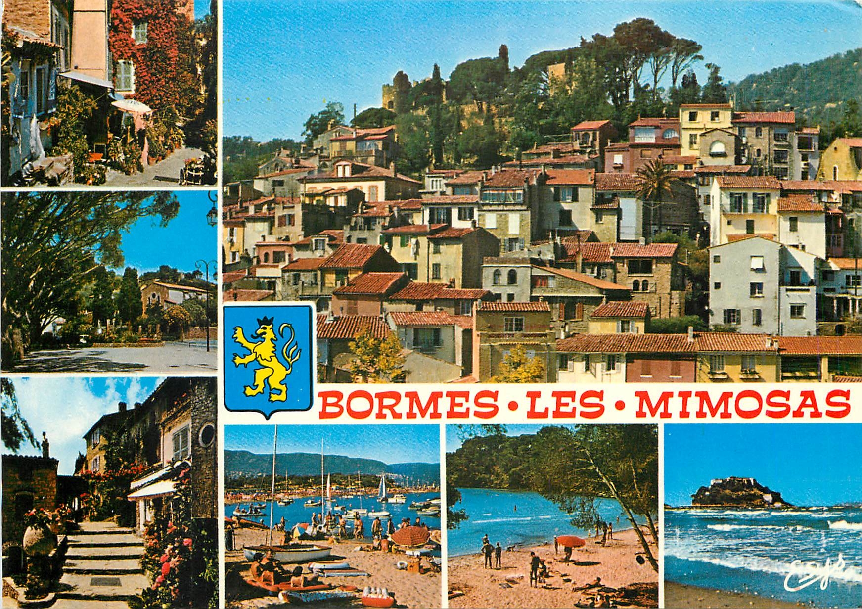 CPM Bormes les Mimosas Var Vue generale Lou Poulid cantoun 