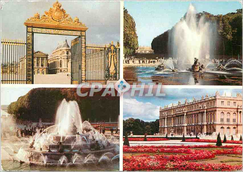 CPM Versailles La Grille d'Honneur Bassin d'Apollon 