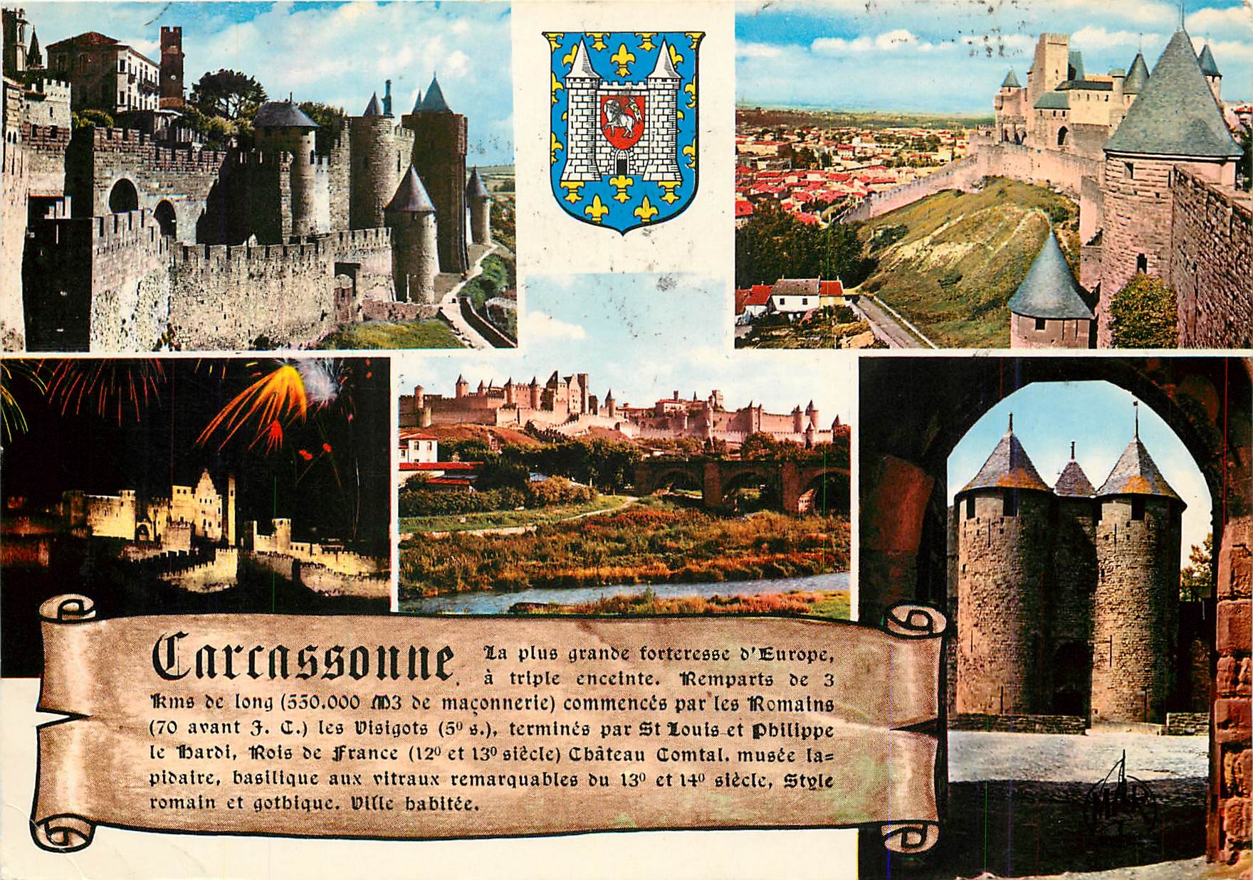 Carcassonne — Die größte Festung Europas — Tourismuszentrum