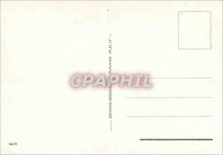 CPM Souvenir de Geneve  — Verso