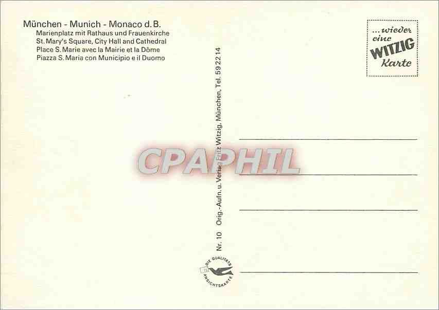 CPM Grusse aus Munchen Place S Marie avec la Mairie et la Dome  — Back