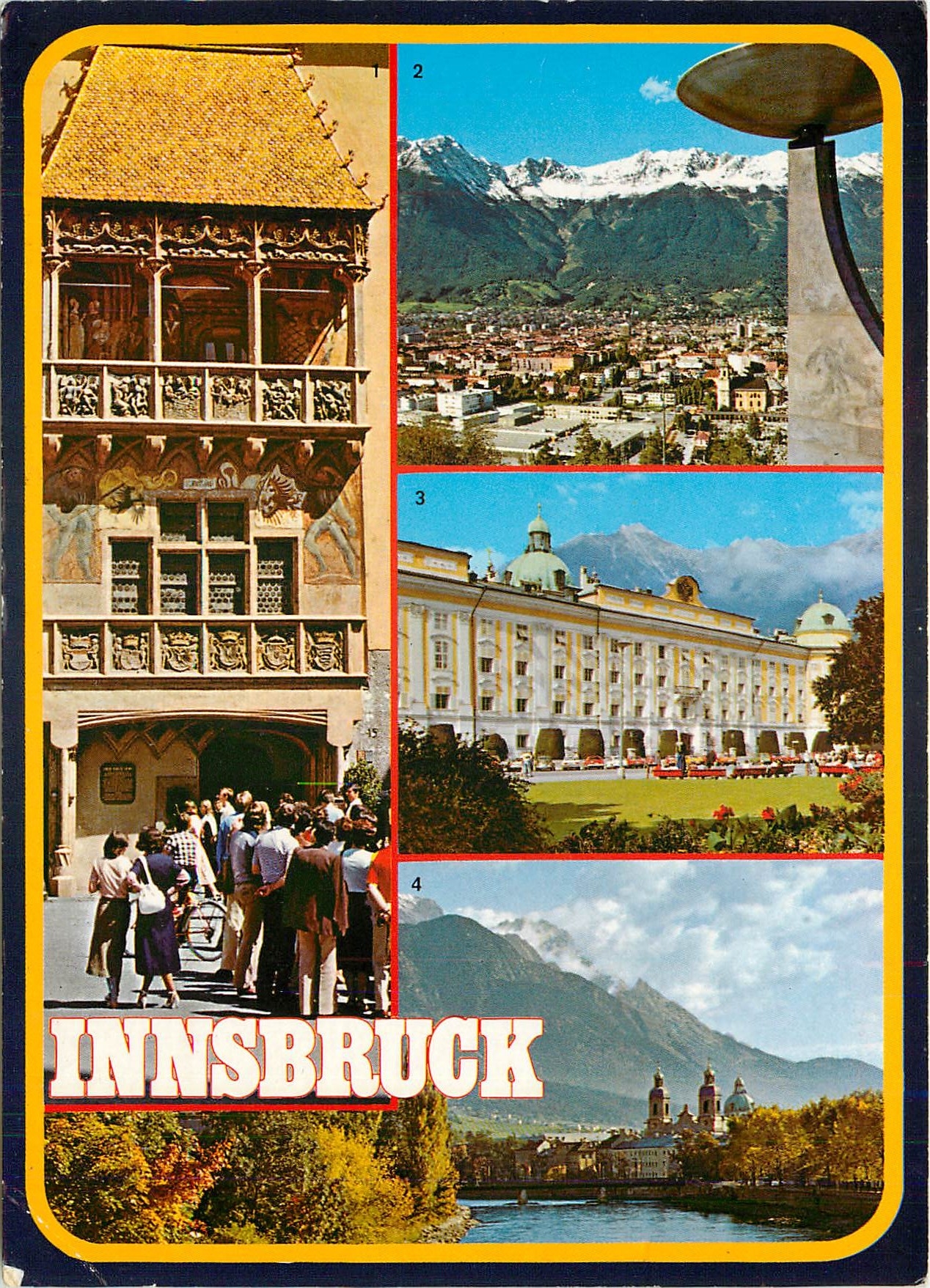 CPM Alpenstadt Innsbruck Goldenes Dachl Innsbruck gegen die Nordkette 