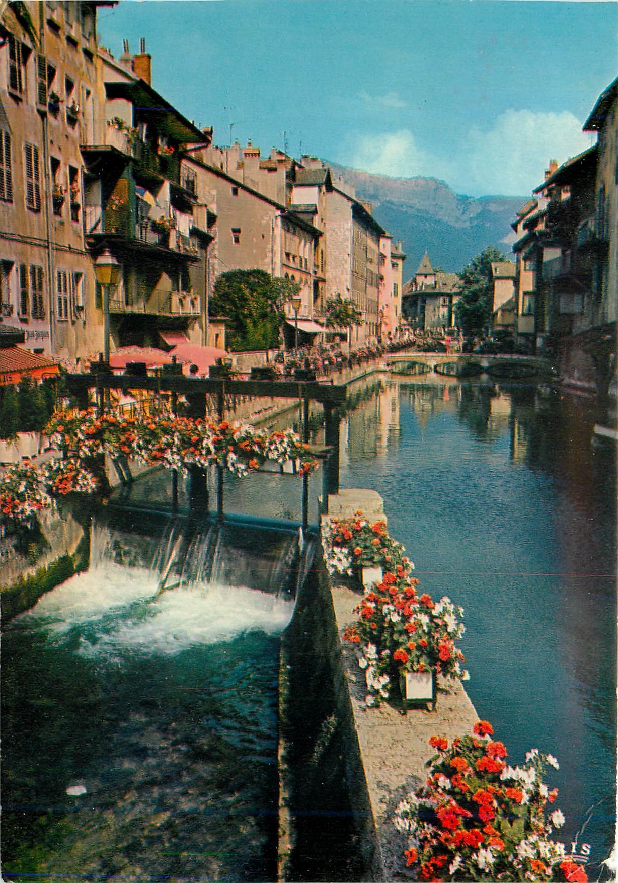 CPM Annecy Haute Savoie Ville fleurie Le canal du Thiou dans les viuex quartiers 