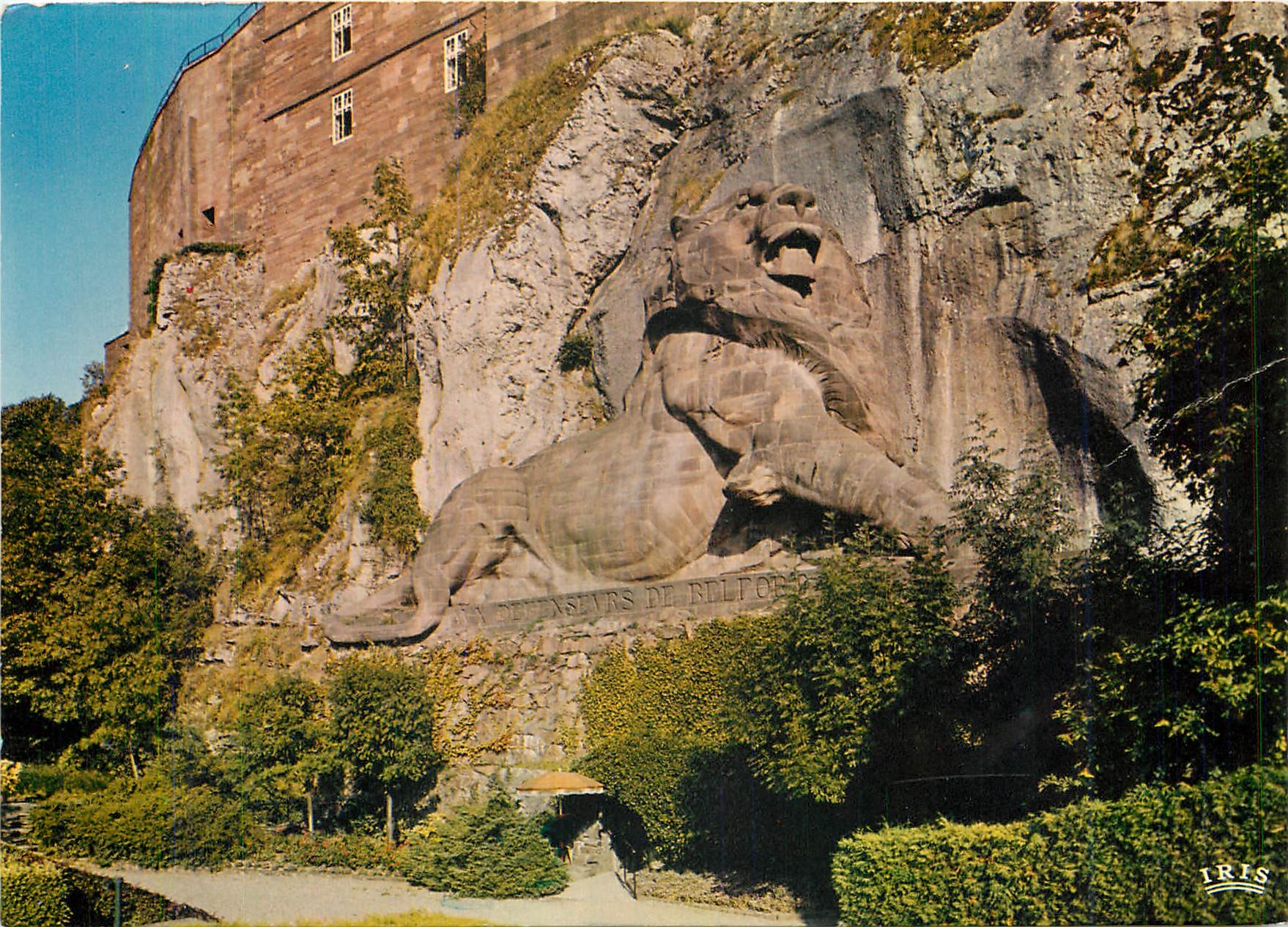 CPM Belfort Le Lion eriege symbolise la vaillante resistance de Belfort 