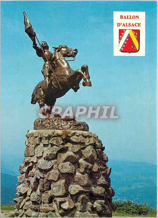 CPM Le Ballon d'Alsace Vosges Statue de Jeanne d'Arc 