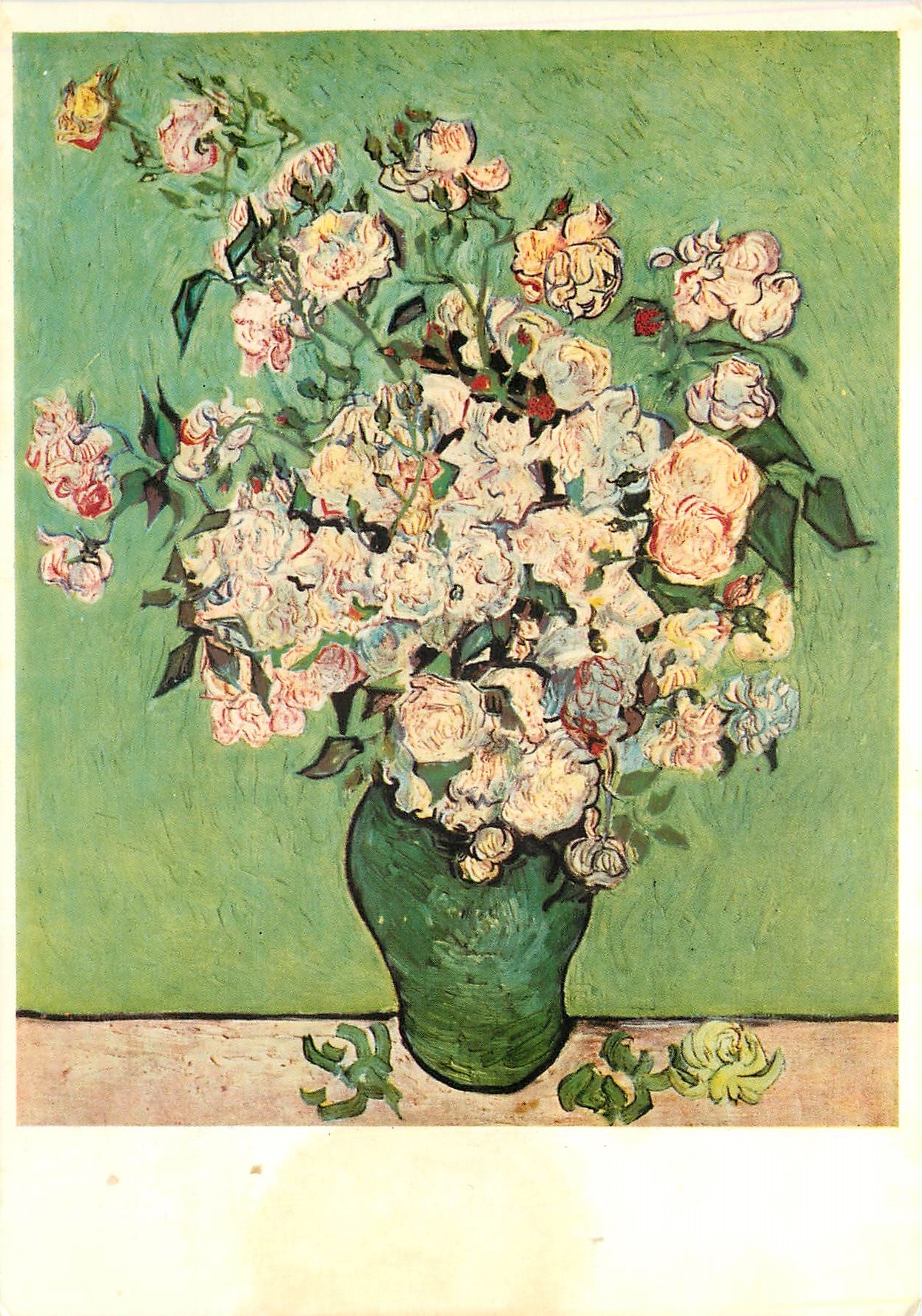 CPM Van Gogh Roses blanches 