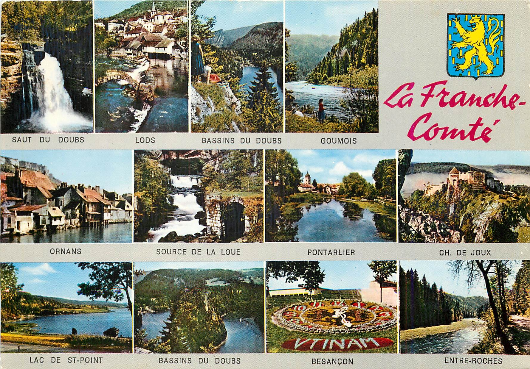CPM La Franche Comte Saut du Doubs Lods Goumois Pontarlier