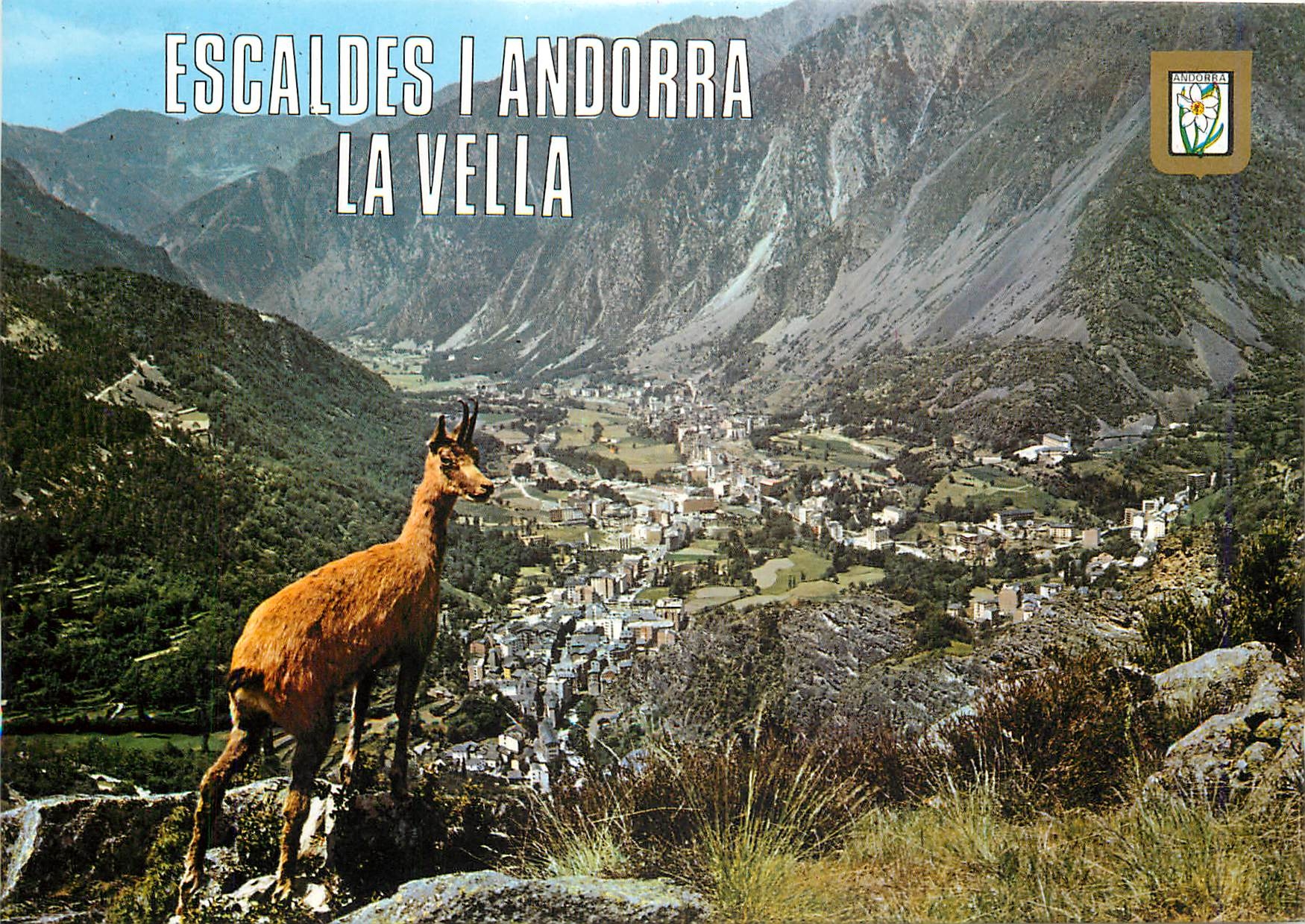 CPM Valls d'Andorra Les Escaliers l Andorra la Vella 