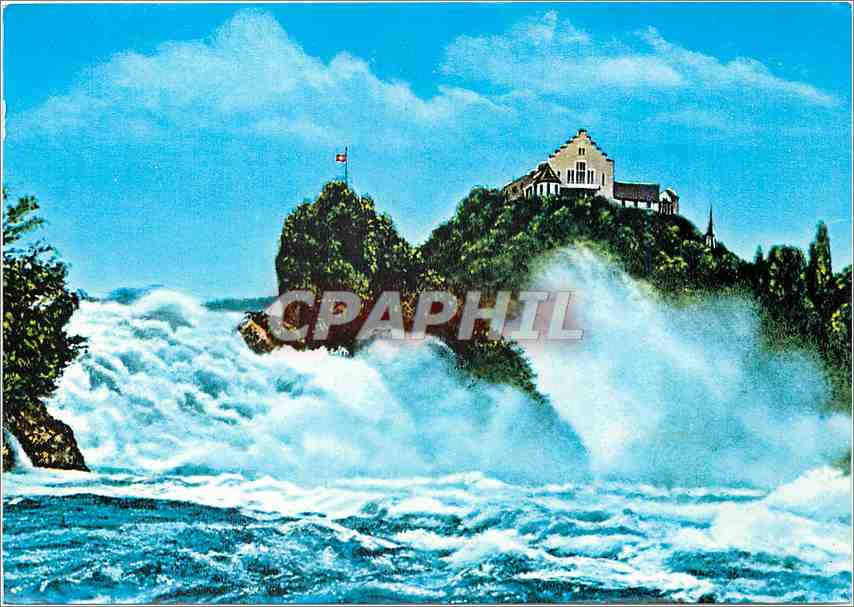 CPM Switzerland Rheinfall mit Schloss Laufen 